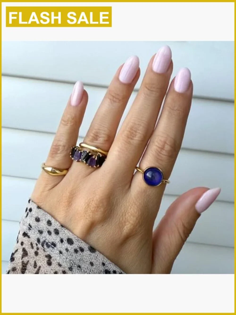 Color Changing Mood Ring | 925 Sterling Silver 18k Yellow Gold Vermeil
